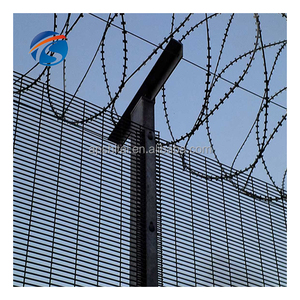 ผง<span class=keywords><strong>เคลือบ</strong></span>สังกะสีมุมมองที่ชัดเจนแผงรั้ว358 4มม. สำหรับสถานีริมถนนที่อยู่อาศัย - Product Image 6