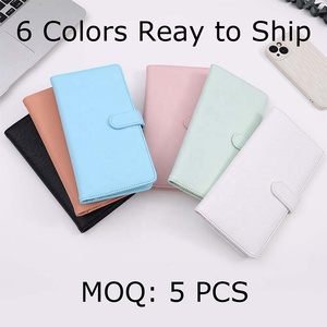 Yihe tốt nhất bán Cá Nhân Nhỏ Saffiano Da <span class=keywords><strong>Mini</strong></span> Thẻ Ví Slim Ring-Less thư mục <span class=keywords><strong>Folio</strong></span> cho hóa đơn hộ chiếu ghi chú Quà Tặng - Product Image 2