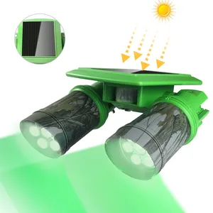 Outdoor Solar Motion Light Waterdichte Zonne-Feeder Met Lichtgroen Licht Voor Outdoor Dieren Game Feeder
