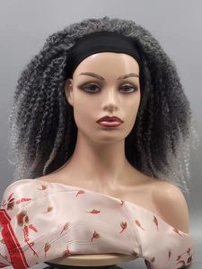 Marley <span class=keywords><strong>Afro</strong></span> Kinky Twist <span class=keywords><strong>cheveux</strong></span> bandeau perruque Marley Crochet <span class=keywords><strong>cheveux</strong></span> écharpe perruques synthétique tressage <span class=keywords><strong>cheveux</strong></span> perruque avec bandeau - Product Image 2