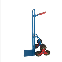 Chariot télescopique pliable à six roues en acier utilisé pour monter les escaliers