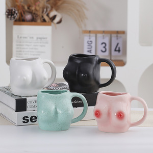 Mug créatif, nouveau design de parties du corps humain, bouteille d'eau pour la maison, tasse à lait, grande capacité, tasse à café, tasse en céramique, adorable - Product Image 4