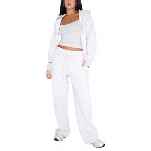 Custom Women's Fleece Sweatpants Wide Leg Lounge Jogger <b>Pants</b> Casual Athleisure OEM ODM Private Label Wholesale Manufacturer - Product Image 1