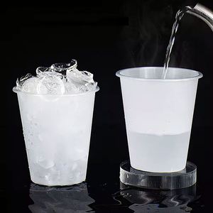 Vasos Desechables de PP de 400 ml (14 oz) con Logotipo Personalizado, de Pared Simple, 90 mm, Ecológicos, para Smoothies, Bebidas, Té con Leche, Jugos, con Tapas de Plástico Duro - Product Image 3