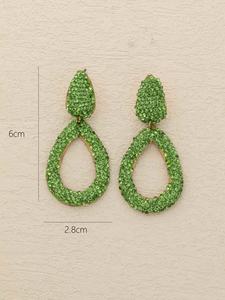 Pendientes de Esmeralda con Diseño Exclusivo y Adornados con Diamantes - Product Image 4