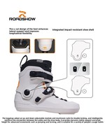 Patins à roulettes en ligne professionnels pour adultes Lexiu M3 Extreme FSK avec roues à trois roues pour la course et l'entraînement à la vitesse