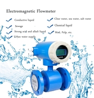 Medidor de Flujo Electromagnético con Revestimiento de PTFE, Electrodo de Acero Inoxidable 316L, RS485 DN50 OEM para Tratamiento de Aguas Residuales