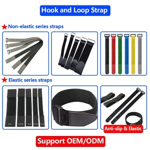 Logo imprimé 12 "x 2" sangles élastiques Cinch avec bandes antidérapantes sangles à crochets et à boucles polyvalentes robustes - Product Image 5