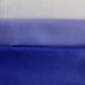 Tissu en mousseline de laine avec impression numérique à paillettes, dégradé et feuille d'argent personnalisable pour robes de femmes et de filles - Product Image 6