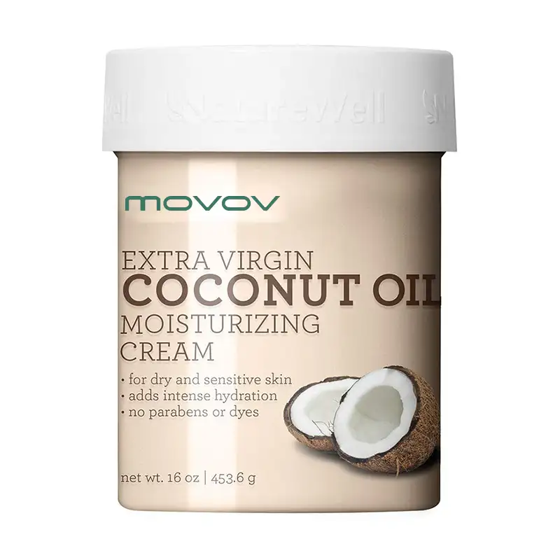 Crema hidratante para cara y cuerpo, aceite de coco virgen Extra OEM, hidratación intensa para la piel seca y sensible