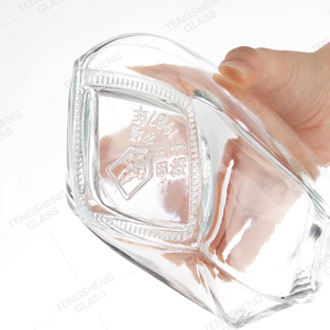 Hot bán Chất lượng cao trong suốt sóng chai thủy tinh cho trái cây rượu vang Ice Rượu Rum <span class=keywords><strong>Tequila</strong></span> 750ml công suất khuếch tán - Product Image 6