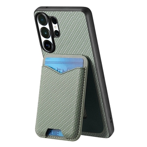 Funda tipo cartera con soporte para tarjetas, estilo fibra de carbono, para Samsung S26 Ultra/S24FE/S25/A57, para <span class=keywords><strong>Galaxy</strong></span> A37/A56 - Product Image 2