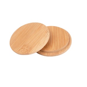 ฝาปิดแก้วไม้ไผ่ยูก้า ทรงกลม ใช้ซ้ำได้ ปิดสนิท อุปกรณ์เครื่องดื่ม - Product Image 5
