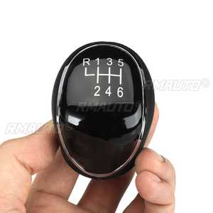 Poignée de levier de vitesses en cuir pour Ford C-Max Focus Mk2 Mk3 Grand C-Max Galaxy Kuga Transit Connect Custom S-Max Headball Noir - Product Image 3