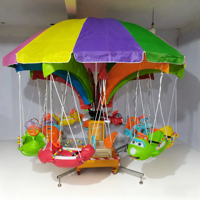 Manège à bascule pour enfants de 8 places, intérieur/extérieur, pour centre commercial, petit carrousel commercial