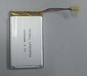 แบตเตอรี่ PKCELL 3.7V รุ่น LP503759 ความจุ 1000mah 1100mah 1200mah ชนิด Li-poly ชาร์จได้ สำหรับเครื่องตรวจจับก๊าซ และเครื่องตรวจจับก๊าซหลายชนิด - Product Image 3