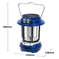 Lanterne solaire rechargeable pour le camping, à intensité réglable, pliable, suspendue, portable, pour l'extérieur, en cas d'urgence, pour la randonnée, la pêche