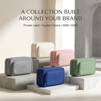 Étui à crayons personnalisé avec logo OEM ODM, étiquette privée, couleur personnalisée, pochette à crayons multi-compartiments avec fermeture éclair, étiquette tissée, sac de papeterie