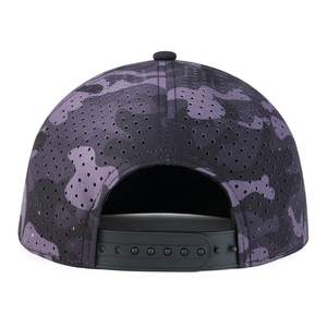 Casquette de camionneur camouflage 6 panneaux OEM Performance Outdoor Headwear, casquette snapback découpée au laser avec construction durable, casquettes camouflage personnalisées - Product Image 3