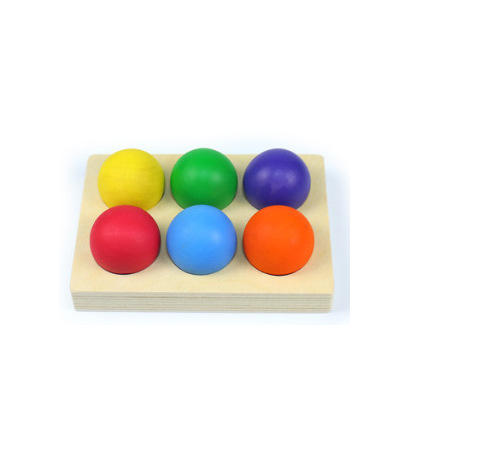 Boules de tri de Six-couleur avec le plateau