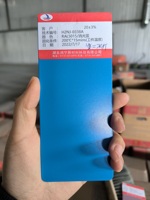 Revêtement en poudre bleu mat lisse RAL5015 Peinture pour meubles d'intérieur et d'extérieur en polyester époxy pour tables et bateaux à pulvériser
