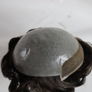 Sistema capilar BIO con base de PU y frente de encaje francés con línea de cabello natural - Product Image 4