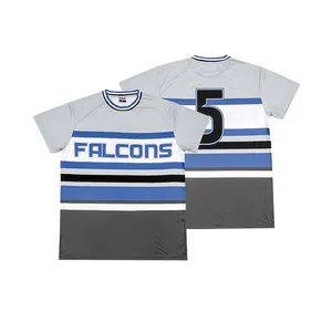 Preço de fábrica projeto padrão de costura homens jersey baseball t camisa do vintage