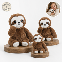 Peluche paresseux lestée personnalisée 5lb, jouet sensoriel apaisant et doux, vente en gros