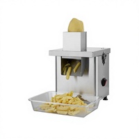 Automatische aardappel- en fruitsnijder van roestvrij staal, 'Wolf Tooth' bananen- en appelsnijder, groentesnijmachine