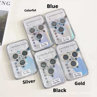 Film de protection d'objectif pour iPhone 18 Pro Max, verre trempé 17, design œil d'aigle en strass 16 Plus, HD, résistant aux traces de doigts, anti-chute pour appareil photo