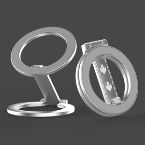 แท่นวางโทรศัพท์แม่เหล็กสองด้านใหม่พร้อมห่วงจับอเนกประสงค์และขาตั้งตั้งโต๊ะทำจากโลหะทั้งชิ้น - Product Image 2