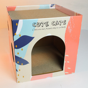 Rascador para Gatos, Diseño de Dibujos Animados, de Papel Corrugado, Plegable, de Doble Capa, Grande, Juguete para Mascotas - Product Image 3