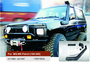 SN160A Sistema di Aspirazione Aria 4x4 TLV Telawei, <span class=keywords><strong>Accessori</strong></span> <span class=keywords><strong>Auto</strong></span> <span class=keywords><strong>Fuoristrada</strong></span> Snorkel di Alta Qualità per Patrol MQ/MK (160 / 260) - Product Image 5