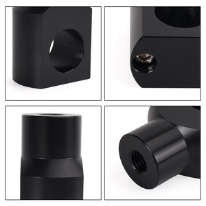 Aluminum Alloy Motorcycle Handlebar Stem Clamp 25MM Black For Modification Upgrade Steering Column <b>Bracket</b> Accessory - Product Image 5