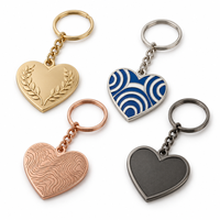 Porte-clés personnalisé avec motif vague texturée, ensemble de breloques, logo de marque, cadeau promotionnel direct pour entreprises, fournisseur en gros, fabricant