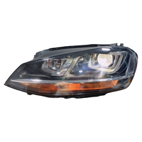 Phare halogène argenté pour Volkswagen Golf 7 Mk7 2013-2017 12V 6000K, pièces de rechange pour phare avant de voiture