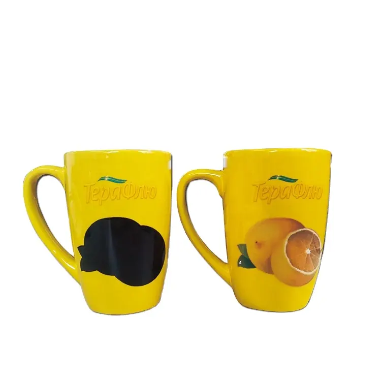 Một Lớp Khuyến Mại Gốm Nóng Nhiệt Nhạy Cảm Màu Sắc Thay Đổi Ma Thuật Mugs Gốm Cà Phê Mug Tea Cup