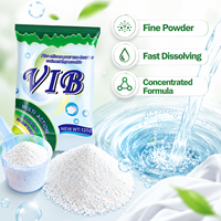 Détergent à lessive en poudre 125g Savon en poudre pour le lavage Ghana Gabon 100g Savon en poudre riche en mousse provenant d'une usine de détergent en Chine