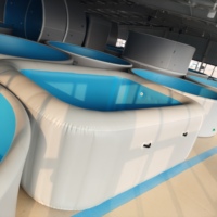2026 Topseller PVC Aufblasbarer Außen-Swimmingpool Anpassbare Größe Wasserbecken für Erwachsene oder Kinder zum Schwimmen