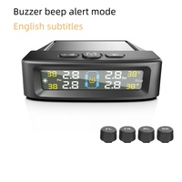 Tpms capteurs externes solaires et Usb universels système de surveillance de la pression des pneus affichage LCD numérique