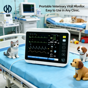 เครื่องมอนิเตอร์สัญญาณชีพสัตว์แบบหลายพารามิเตอร์สำหรับโรงพยาบาลสัตว์และคลินิกสัตว์ - Product Image 1