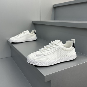 Nouvelles chaussures d'été en maille respirante et anti-odeurs <span class=keywords><strong>de</strong></span> <span class=keywords><strong>marque</strong></span> <span class=keywords><strong>américaine</strong></span> pour hommes Trendy Versatile White Lace-Up Casual Shoes for - Product Image 3