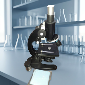 Monocular Biological <b>Microscope</b> 400x Manual Focus LED Light Source Student Lab Use - Product Image 2