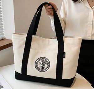 Reusable Eco-Friendly Canvas Tote <b>Bag</b> Custom Logo Canvas Cotton Shopping <b>Bag</b> - Product Image 2