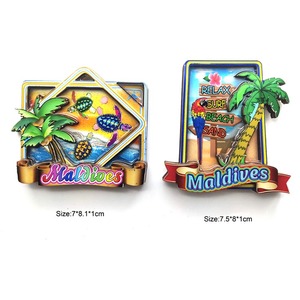 Imán de Madera Personalizado con Palmera de Playa, Recuerdo Turístico de Malta, Palau, Tahití - Product Image 4