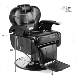 Nouveau modèle 2026, vente directe d'usine, fauteuil de barbier haut de gamme, siège en cuir confortable - Product Image 6