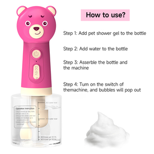 Nueva Máquina de Espuma Eléctrica Recargable a Prueba de Agua ABS para Bañar y Limpiar Mascotas - Product Image 6
