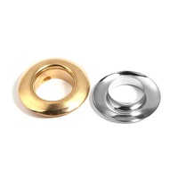 Oeillets métalliques plaqués argent de 4 mm, 5 mm, 6 mm, 8 mm, 10 mm pour chaussures, sweats à capuche, vêtements et rideaux