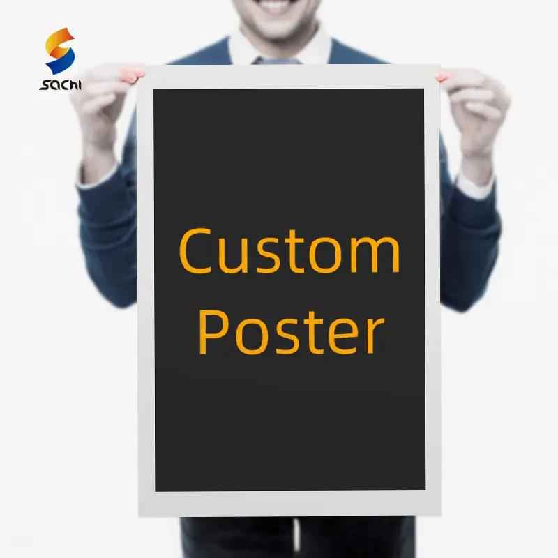 Fábrica personalizada por atacado grande a1 a2 a3 impermeável vinil 3d cartaz impressão papel 24x36 serviço cartaz impressões parede