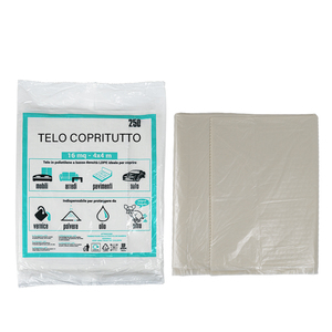 Bâche de protection Telo Copritutto 16m² 4x4m en polyéthylène pour meubles, sols et voitures - Product Image 1